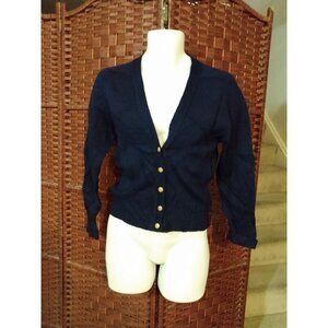 Vintage Women's Pendleton Cardigan Sweater Size Small Wool Blue 80s